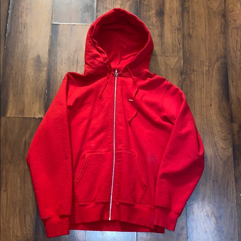 Supreme F/W17 Mini box logo zip up hoodie